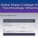 My Logo : Delta State College of Health Admission Form