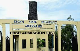 My Logo : EBSU Admission List