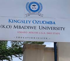 My Logo: kingsley-ozumba-mbadiwe-university-komu-admission-list