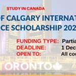 My Logo: University of Calgary Energizing Canada International Entrance Scholarship 2024 Portal