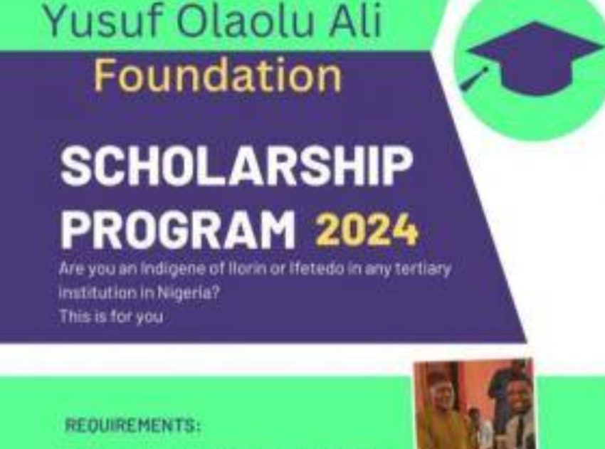 My Logo: Yusuf Olaolu Ali Foundation Undergraduate Scholarship 2024 Portal